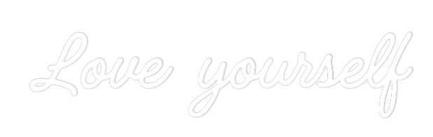 Led Personalizzato Love yourself